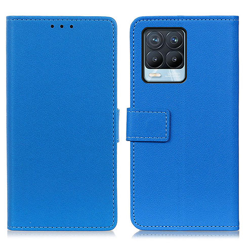 Custodia Portafoglio In Pelle Cover con Supporto M08L per Realme 8 4G Blu