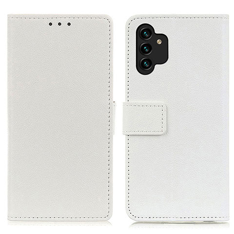 Custodia Portafoglio In Pelle Cover con Supporto M08L per Samsung Galaxy A13 4G Bianco