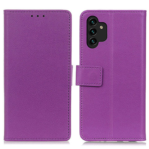 Custodia Portafoglio In Pelle Cover con Supporto M08L per Samsung Galaxy A13 5G Viola