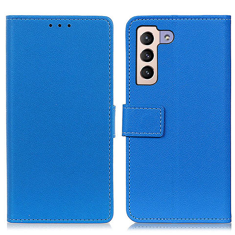 Custodia Portafoglio In Pelle Cover con Supporto M08L per Samsung Galaxy S21 FE 5G Blu