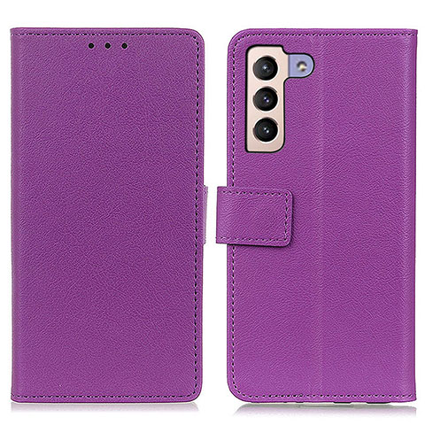 Custodia Portafoglio In Pelle Cover con Supporto M08L per Samsung Galaxy S21 Plus 5G Viola