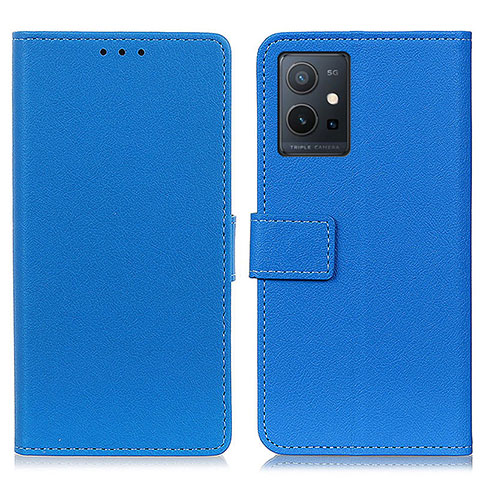 Custodia Portafoglio In Pelle Cover con Supporto M08L per Vivo Y55s 5G Blu