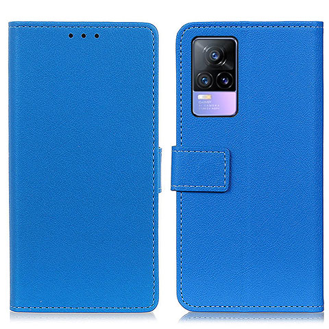 Custodia Portafoglio In Pelle Cover con Supporto M08L per Vivo Y73 (2021) Blu