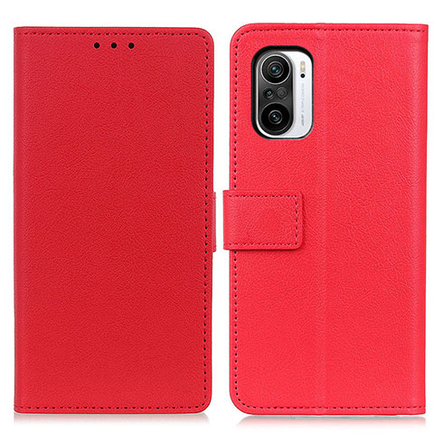 Custodia Portafoglio In Pelle Cover con Supporto M08L per Xiaomi Mi 11i 5G Rosso