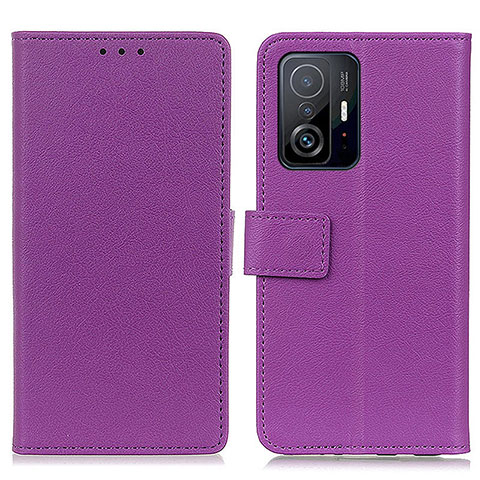 Custodia Portafoglio In Pelle Cover con Supporto M08L per Xiaomi Mi 11T 5G Viola