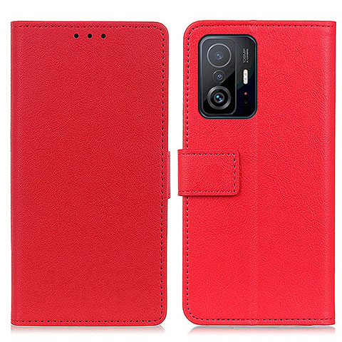 Custodia Portafoglio In Pelle Cover con Supporto M08L per Xiaomi Mi 11T Pro 5G Rosso