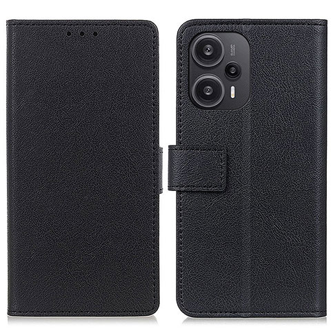 Custodia Portafoglio In Pelle Cover con Supporto M08L per Xiaomi Poco F5 5G Nero