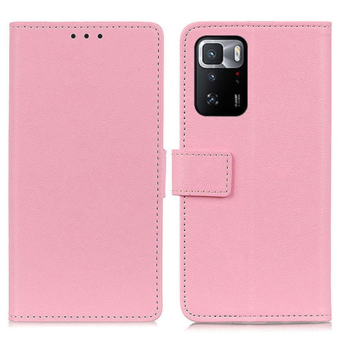 Custodia Portafoglio In Pelle Cover con Supporto M08L per Xiaomi Poco X3 GT 5G Rosa