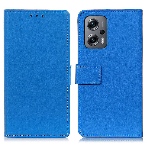 Custodia Portafoglio In Pelle Cover con Supporto M08L per Xiaomi Poco X4 GT 5G Blu