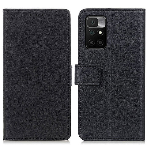 Custodia Portafoglio In Pelle Cover con Supporto M08L per Xiaomi Redmi 10 (2022) Nero