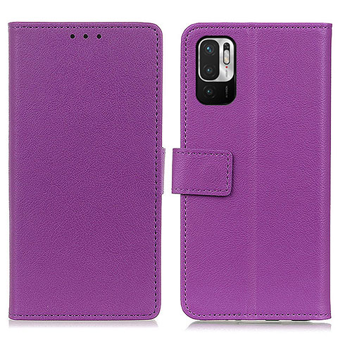 Custodia Portafoglio In Pelle Cover con Supporto M08L per Xiaomi Redmi Note 10 JE 5G Viola