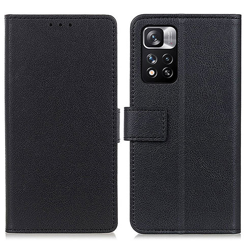 Custodia Portafoglio In Pelle Cover con Supporto M08L per Xiaomi Redmi Note 11 Pro+ Plus 5G Nero