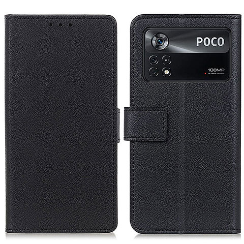 Custodia Portafoglio In Pelle Cover con Supporto M08L per Xiaomi Redmi Note 11E Pro 5G Nero