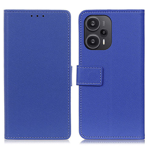 Custodia Portafoglio In Pelle Cover con Supporto M08L per Xiaomi Redmi Note 12 Turbo 5G Blu