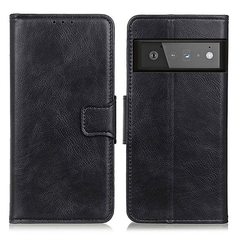 Custodia Portafoglio In Pelle Cover con Supporto M09L per Google Pixel 6 Pro 5G Nero