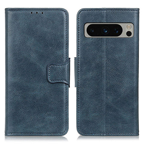 Custodia Portafoglio In Pelle Cover con Supporto M09L per Google Pixel 8 Pro 5G Blu