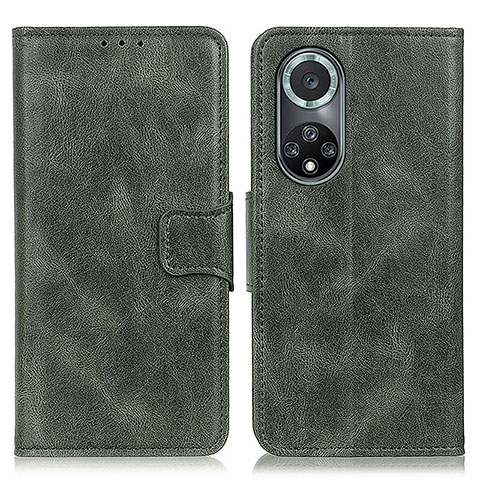 Custodia Portafoglio In Pelle Cover con Supporto M09L per Huawei Honor 50 Pro 5G Verde