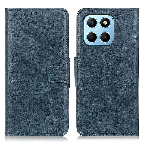 Custodia Portafoglio In Pelle Cover con Supporto M09L per Huawei Honor X6 Blu