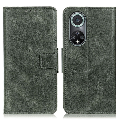 Custodia Portafoglio In Pelle Cover con Supporto M09L per Huawei Nova 9 Pro Verde