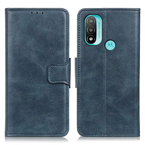 Custodia Portafoglio In Pelle Cover con Supporto M09L per Motorola Moto E40 Blu