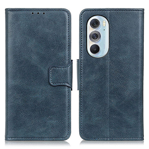 Custodia Portafoglio In Pelle Cover con Supporto M09L per Motorola Moto Edge Plus (2022) 5G Blu