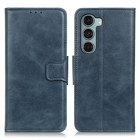 Custodia Portafoglio In Pelle Cover con Supporto M09L per Motorola Moto Edge S30 5G Blu