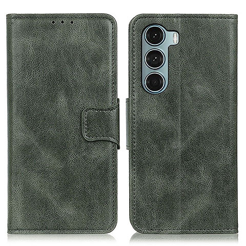 Custodia Portafoglio In Pelle Cover con Supporto M09L per Motorola Moto Edge S30 5G Verde