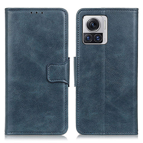 Custodia Portafoglio In Pelle Cover con Supporto M09L per Motorola Moto Edge X30 Pro 5G Blu