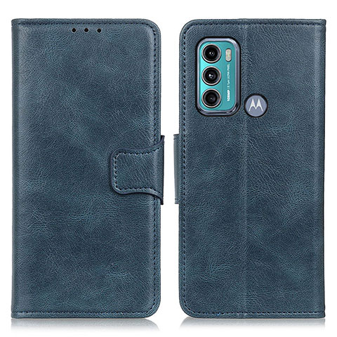 Custodia Portafoglio In Pelle Cover con Supporto M09L per Motorola Moto G40 Fusion Blu