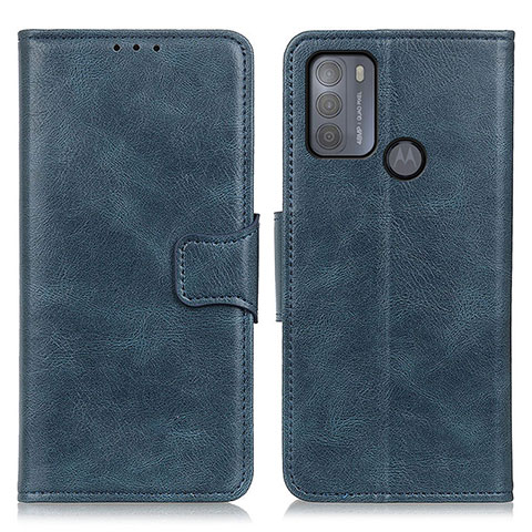 Custodia Portafoglio In Pelle Cover con Supporto M09L per Motorola Moto G50 Blu