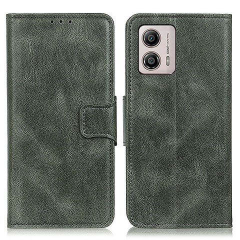 Custodia Portafoglio In Pelle Cover con Supporto M09L per Motorola Moto G53j 5G Verde