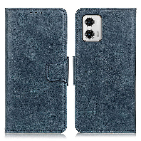 Custodia Portafoglio In Pelle Cover con Supporto M09L per Motorola Moto G73 5G Blu