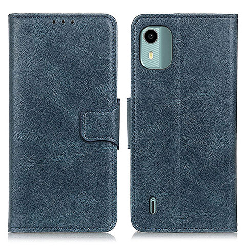 Custodia Portafoglio In Pelle Cover con Supporto M09L per Nokia C12 Blu