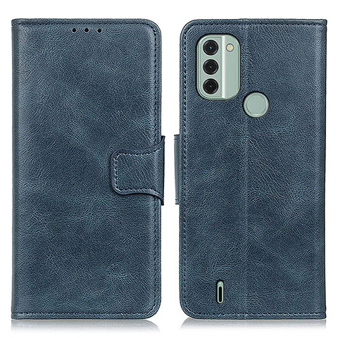 Custodia Portafoglio In Pelle Cover con Supporto M09L per Nokia C31 Blu