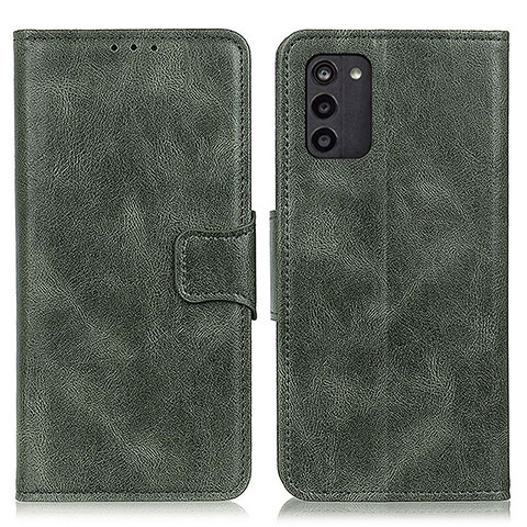 Custodia Portafoglio In Pelle Cover con Supporto M09L per Nokia G100 Verde