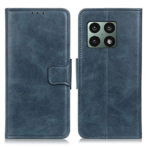 Custodia Portafoglio In Pelle Cover con Supporto M09L per OnePlus 10 Pro 5G Blu