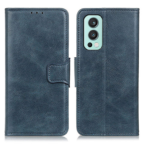 Custodia Portafoglio In Pelle Cover con Supporto M09L per OnePlus Nord 2 5G Blu