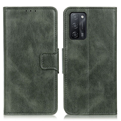 Custodia Portafoglio In Pelle Cover con Supporto M09L per Oppo A55 5G Verde