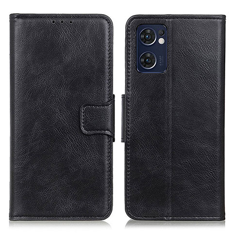 Custodia Portafoglio In Pelle Cover con Supporto M09L per Oppo Find X5 Lite 5G Nero