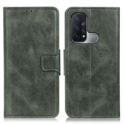 Custodia Portafoglio In Pelle Cover con Supporto M09L per Oppo Reno5 A Verde