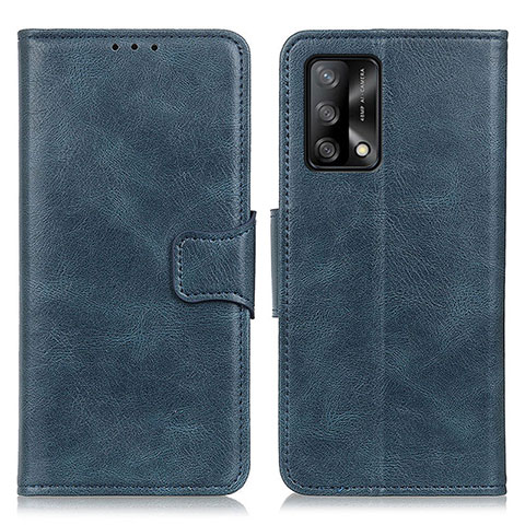 Custodia Portafoglio In Pelle Cover con Supporto M09L per Oppo Reno6 Lite Blu