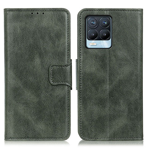 Custodia Portafoglio In Pelle Cover con Supporto M09L per Realme 8 4G Verde