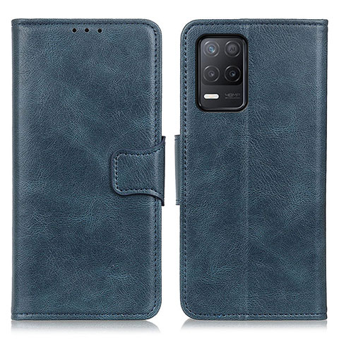 Custodia Portafoglio In Pelle Cover con Supporto M09L per Realme 9 5G India Blu