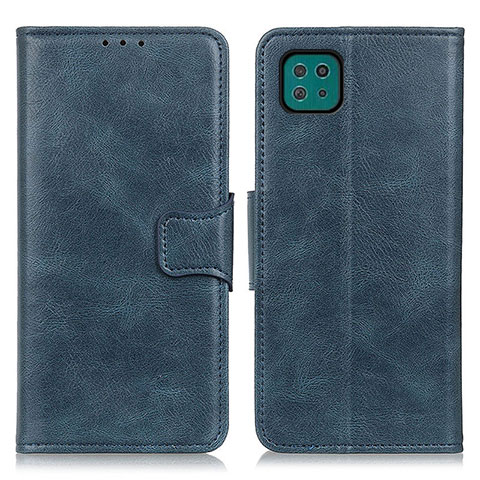 Custodia Portafoglio In Pelle Cover con Supporto M09L per Samsung Galaxy A22 5G Blu