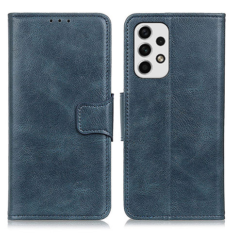 Custodia Portafoglio In Pelle Cover con Supporto M09L per Samsung Galaxy A23 4G Blu