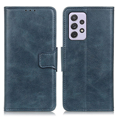 Custodia Portafoglio In Pelle Cover con Supporto M09L per Samsung Galaxy A73 5G Blu