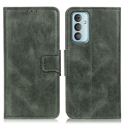 Custodia Portafoglio In Pelle Cover con Supporto M09L per Samsung Galaxy F23 5G Verde