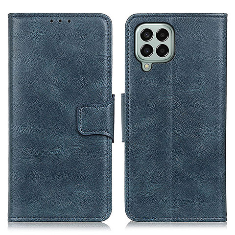 Custodia Portafoglio In Pelle Cover con Supporto M09L per Samsung Galaxy M33 5G Blu