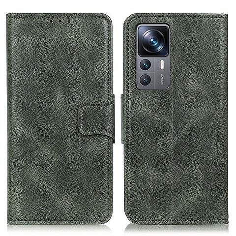 Custodia Portafoglio In Pelle Cover con Supporto M09L per Xiaomi Mi 12T Pro 5G Verde