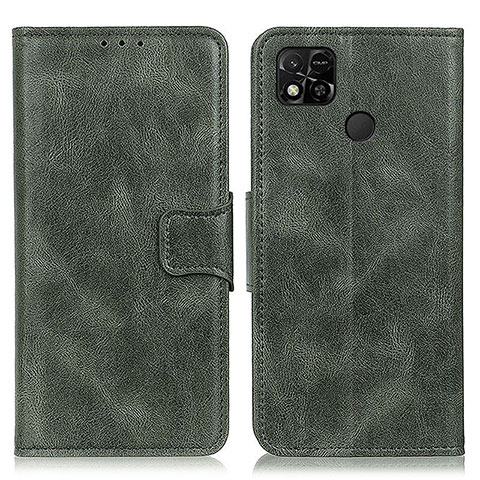 Custodia Portafoglio In Pelle Cover con Supporto M09L per Xiaomi POCO C31 Verde